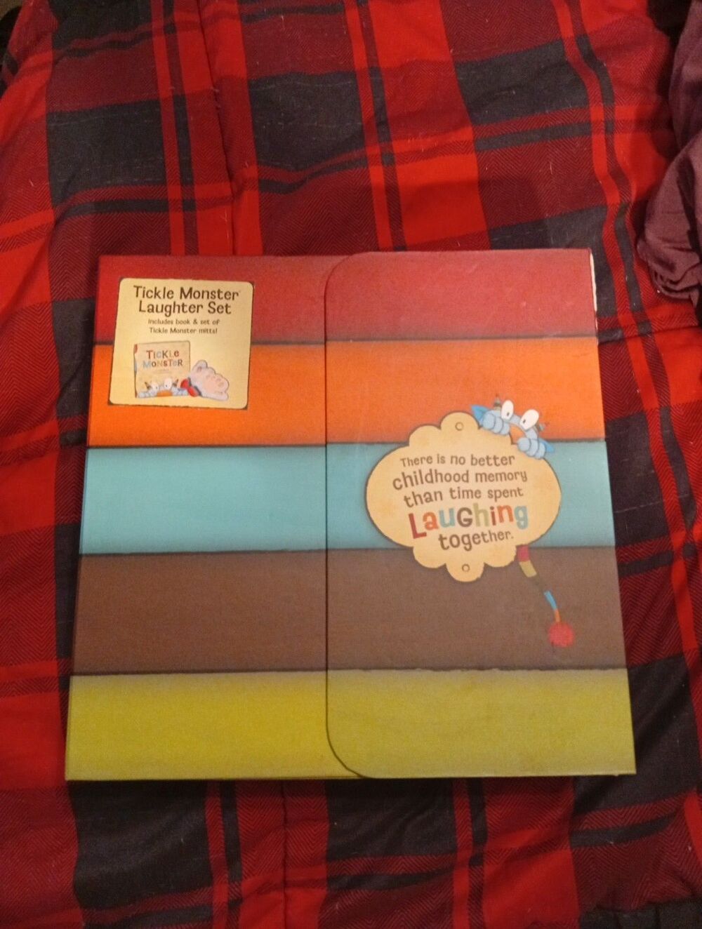 Tickle Monster Laughter Kit Book Set /w Tickle Mitts By Josie Bissett